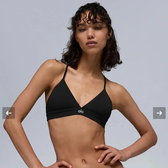 ALO Yoga Black Strappy Bralette - Picture 4 of 4
